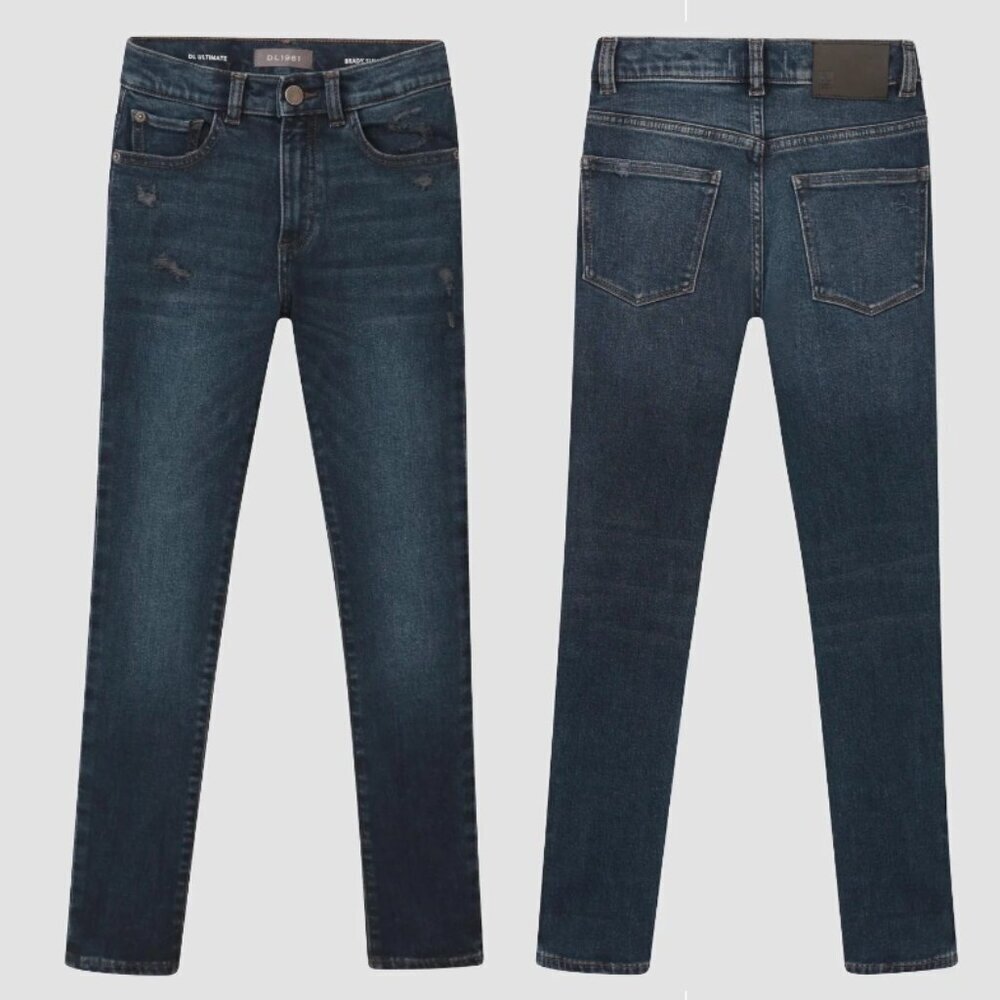 DL1961 Boys' Brady Slim Fit Knit Jean, Size 16